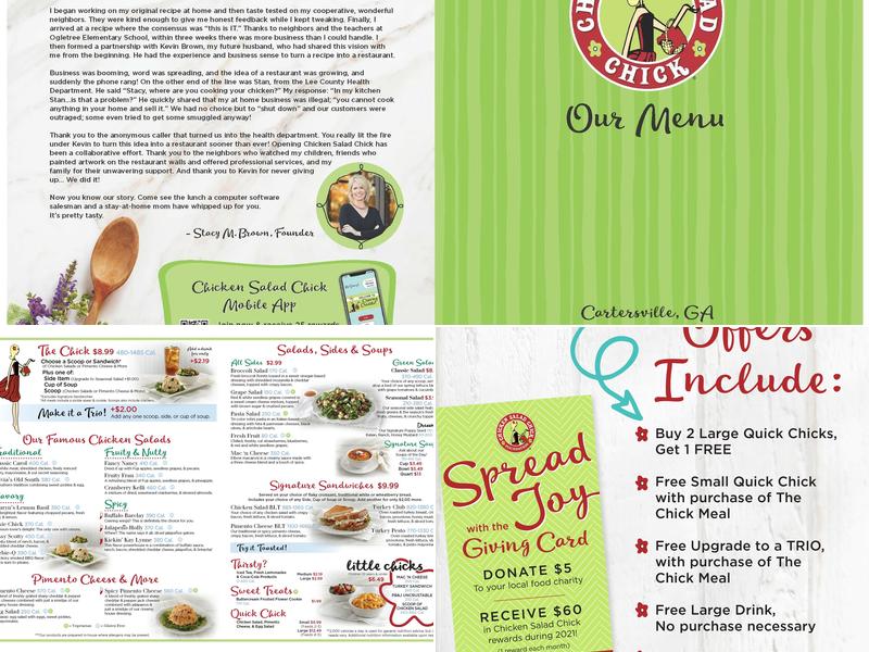 Chicken Salad Chick Menu