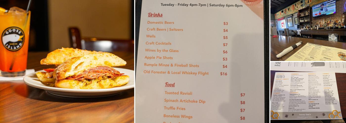 Beffa's Bar & Restaurant Menu