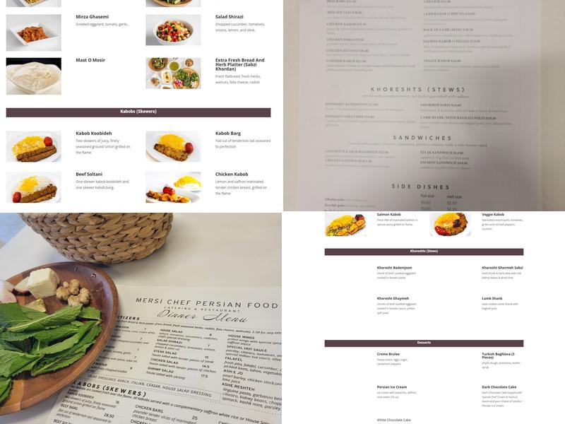 MERSI CHEF PERSIAN FOOD Menu