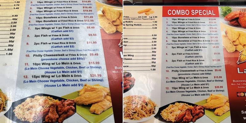 La Wings Menu