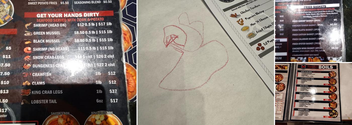 King Claw - Juicy Seafood & Bar Menu