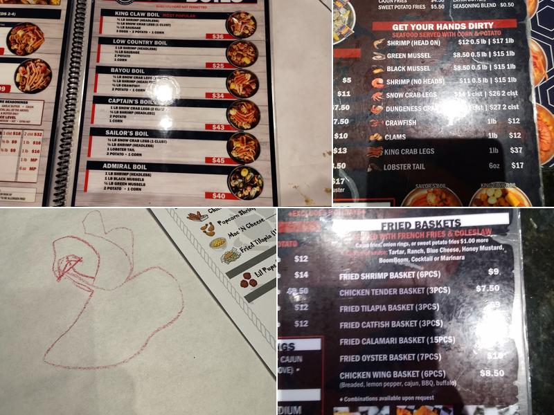 King Claw - Juicy Seafood & Bar Menu