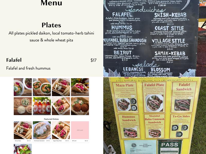 Tabaraka Menu