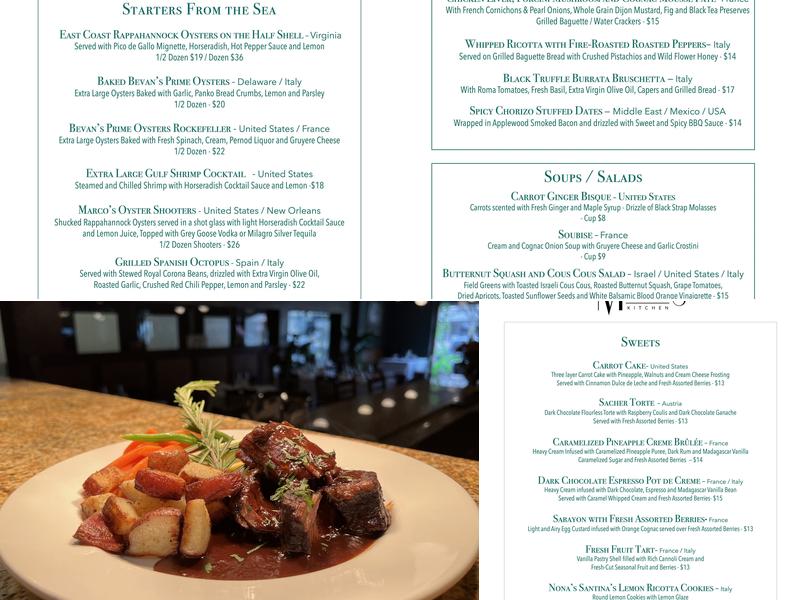 Marco's Kitchen Menu