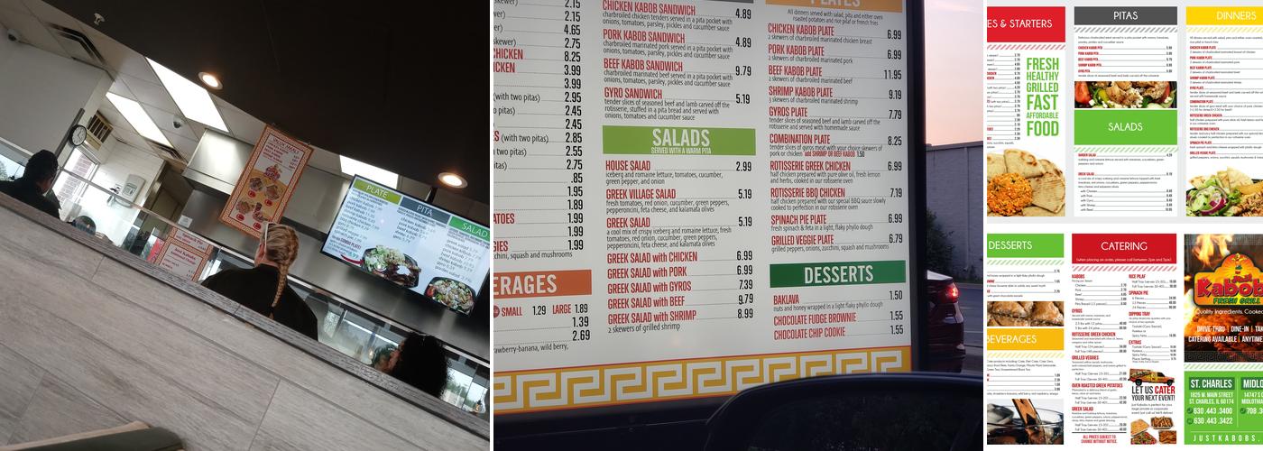Just Kabobs Menu