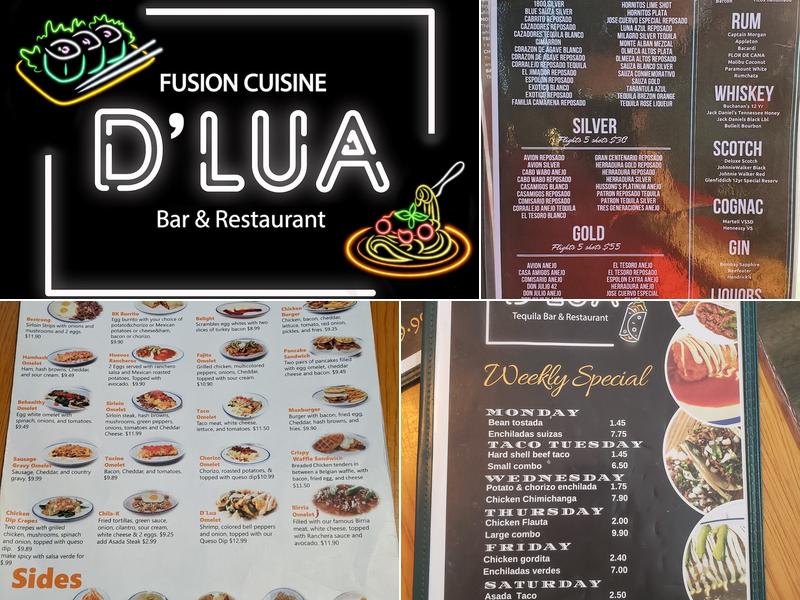 D'Lua Menu