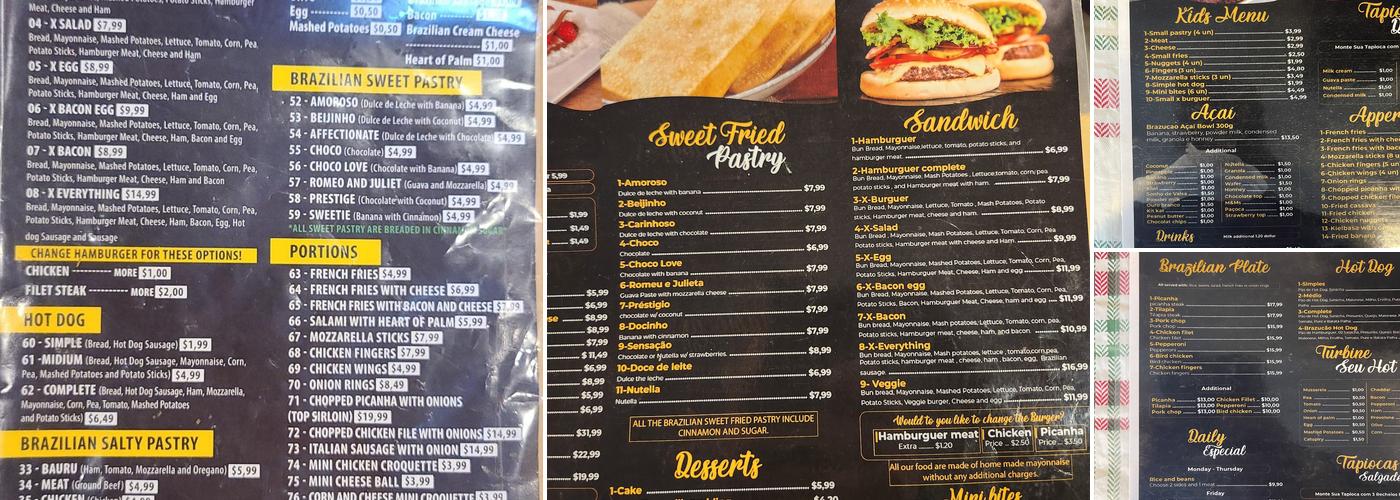 Brazucăo Lanches Menu