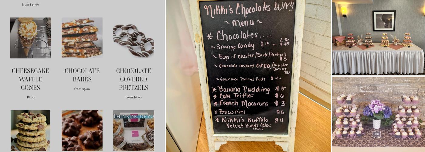 Nikki's Chocolates WNY Menu