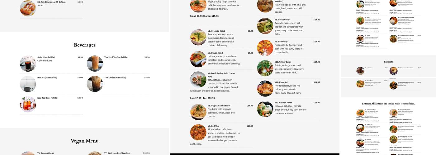 Sirirath Thai House Menu