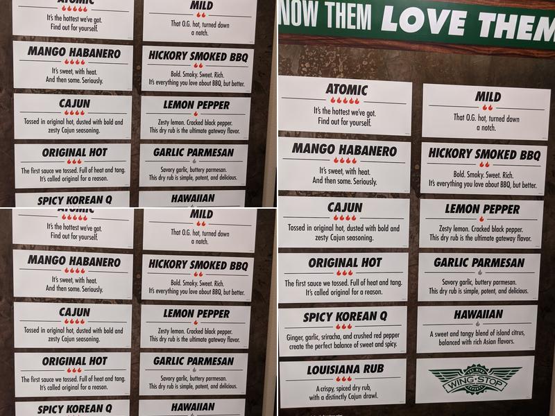 Wingstop Menu