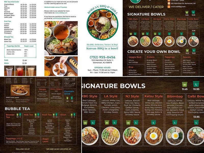 KBG Korean BBQ & Grill - Somerset Menu