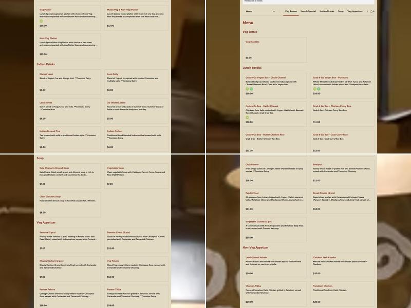 Ruby Ke Kitchen Se Menu