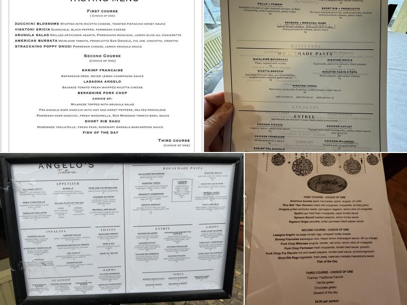 Angelo's Trattoria Menu