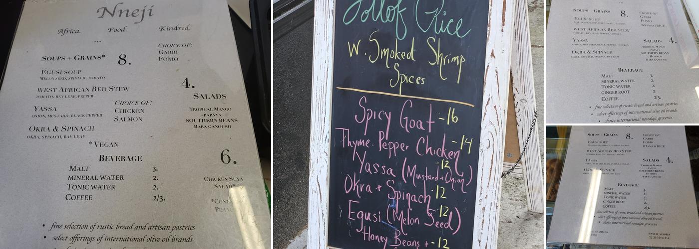 Nneji Menu