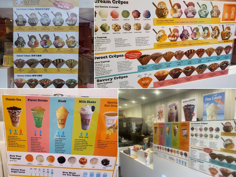 Arnor Crepes & Bubble Tea Stony Brook Menu