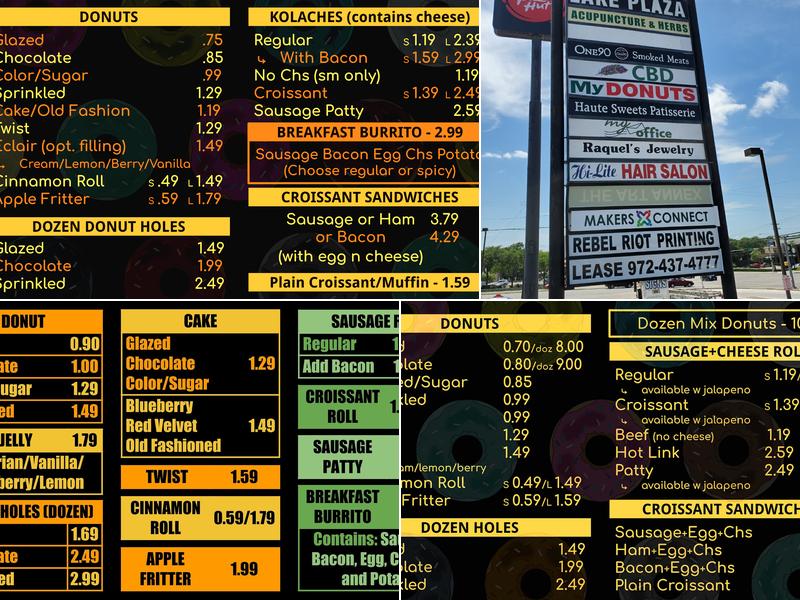 MyDonuts Menu