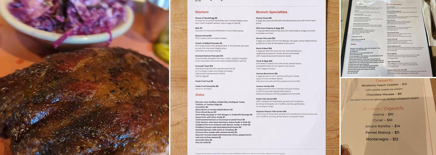 Deep City Brunch & Events Menu