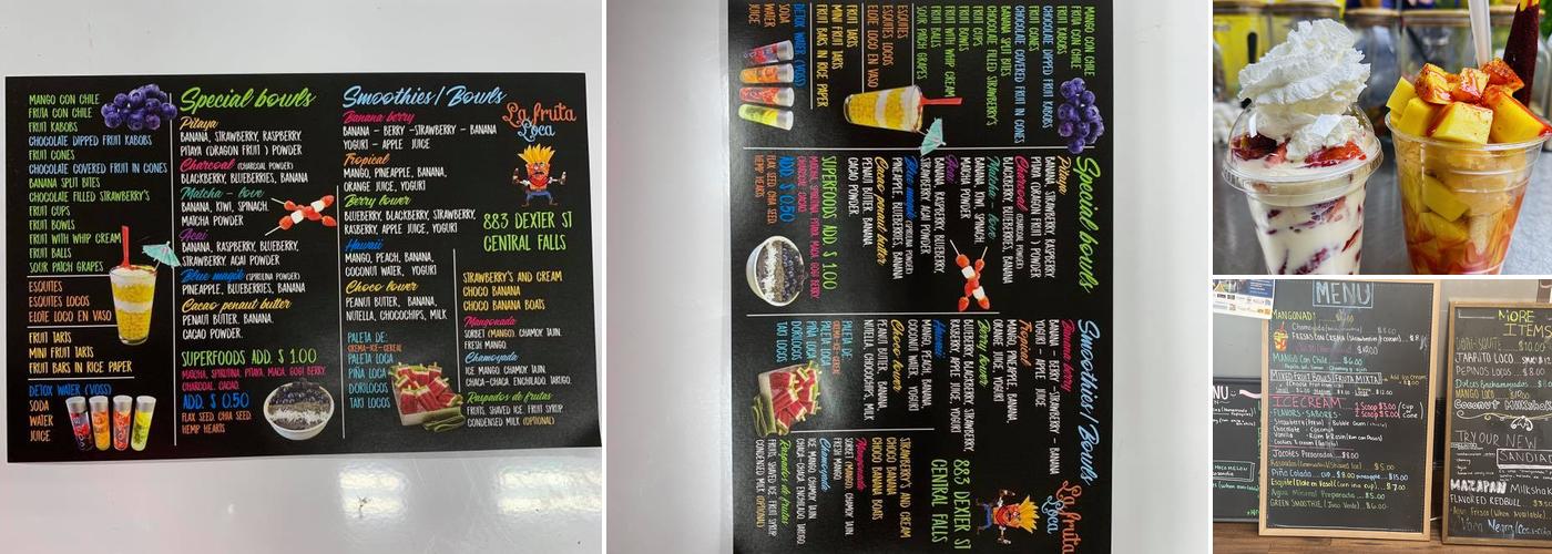 La Fruta Loca Menu