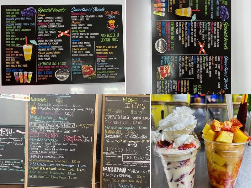 La Fruta Loca Menu