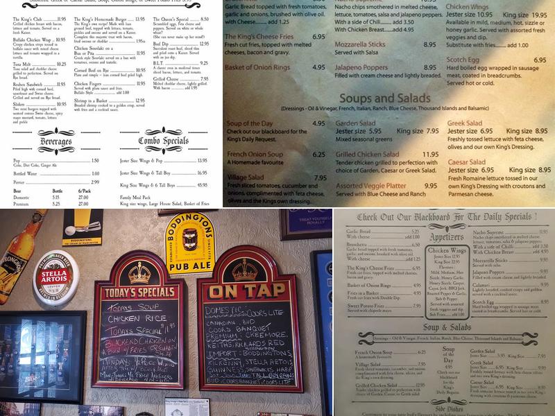 King George’s Arms Menu