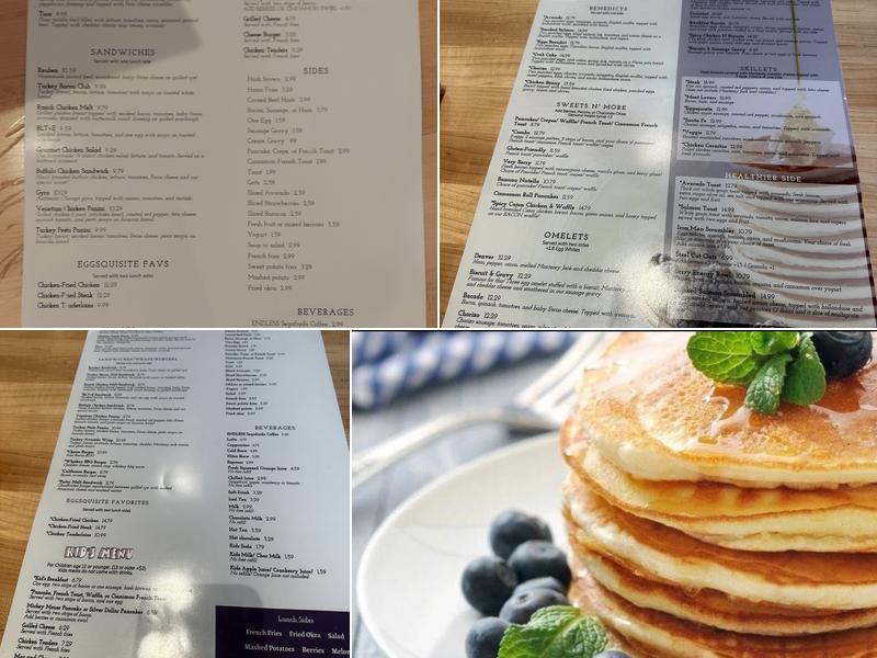 Eggsquisite Cafe Menu