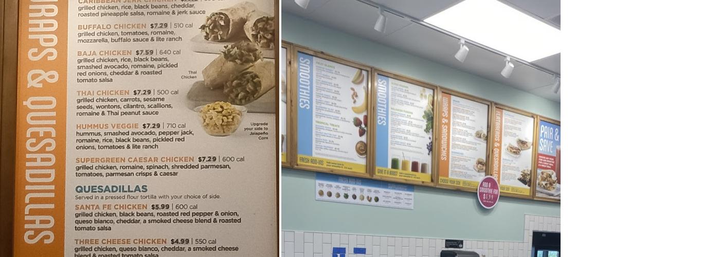 Tropical Smoothie Cafe Menu