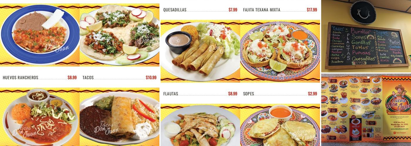 TACOS DON JUAN Menu