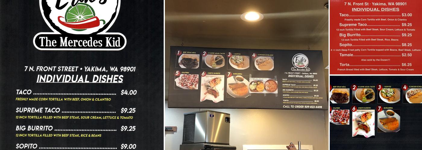 ERIK'S THE MERCEDES KID Menu