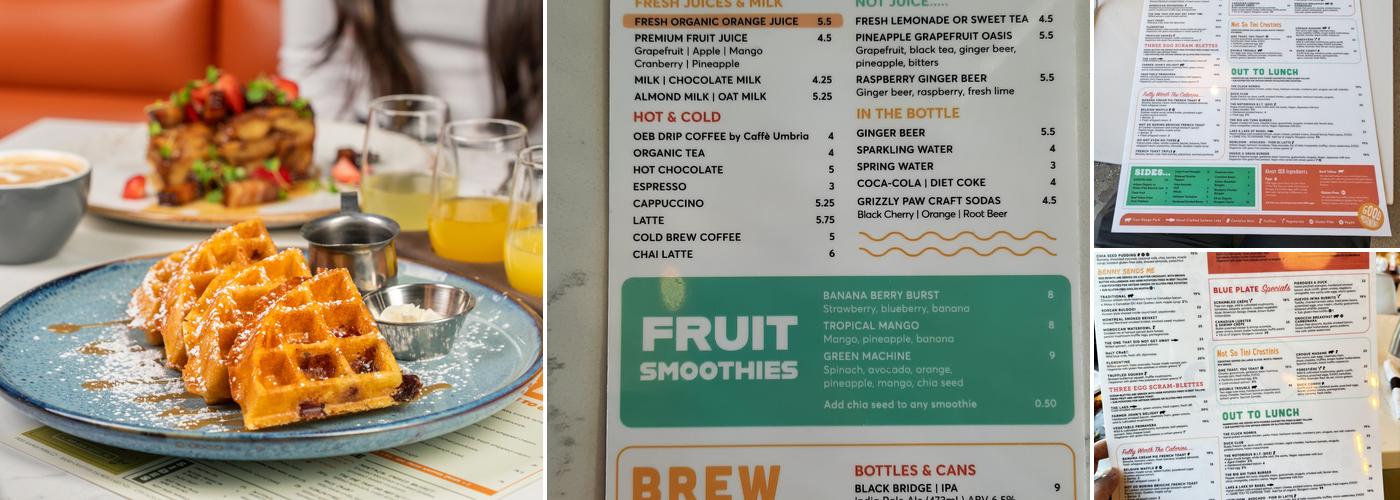 OEB Breakfast Co. Menu