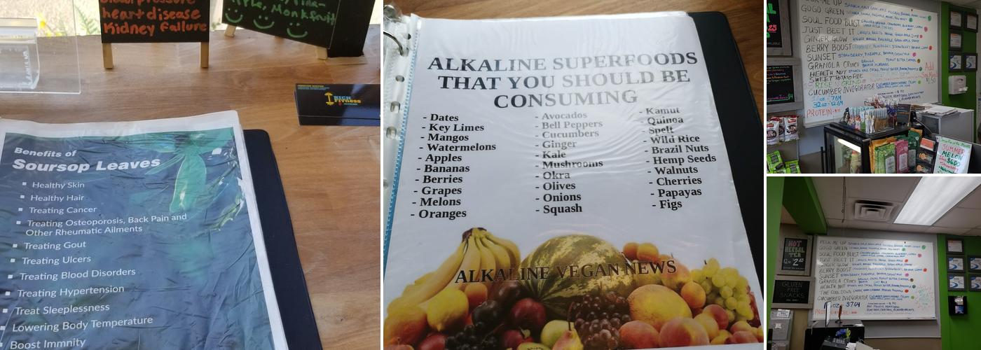 Juiced! Juice Bar Menu