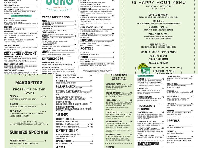 Juno Menu