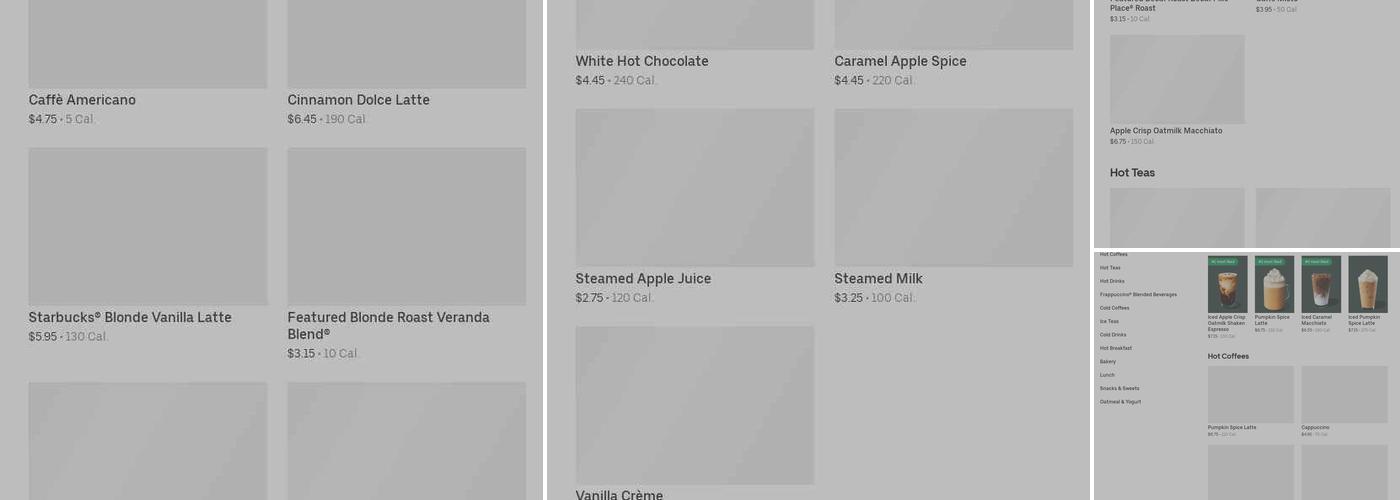 Starbucks Menu