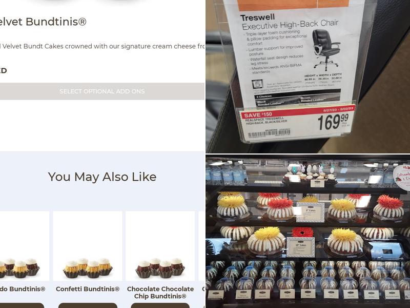 Nothing Bundt Cakes Menu