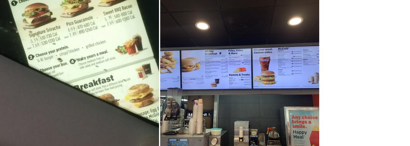 McDonald's Menu