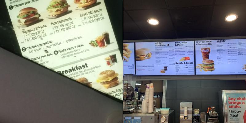 McDonald's Menu