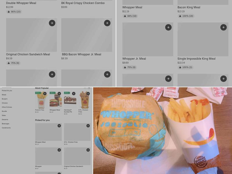 Burger King Menu
