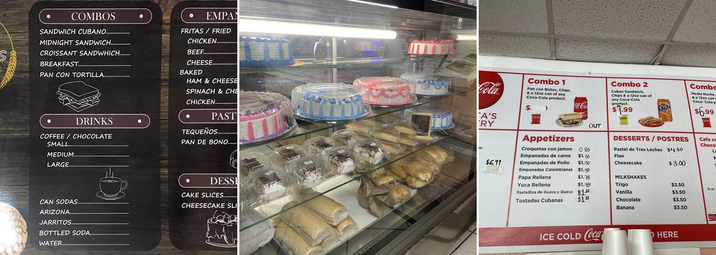 Lupita's Bakery Menu