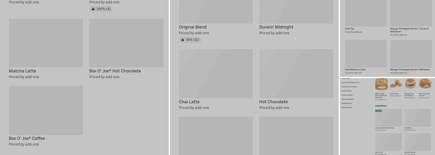 Dunkin' Menu