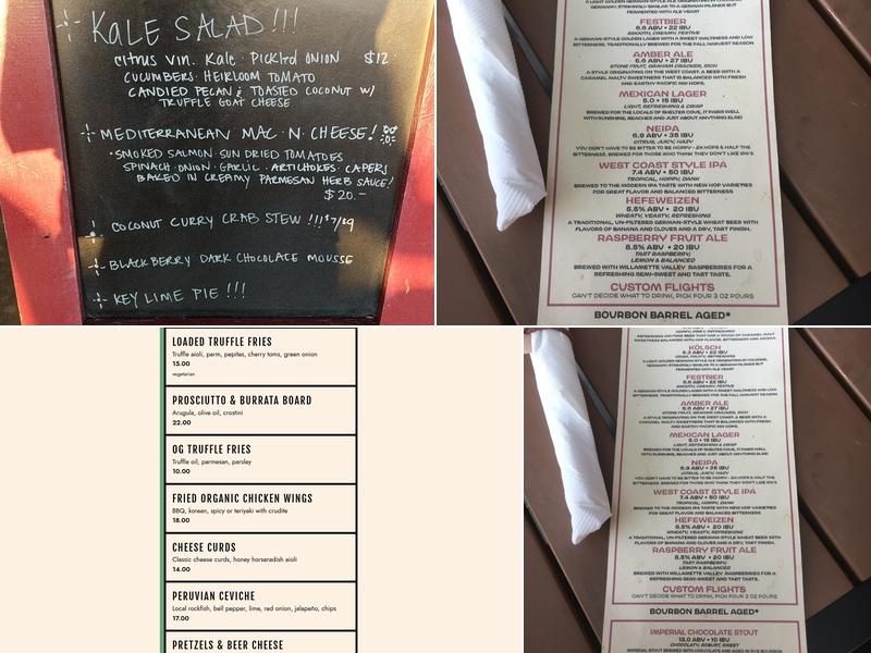 Gyppo Ale Mill Menu