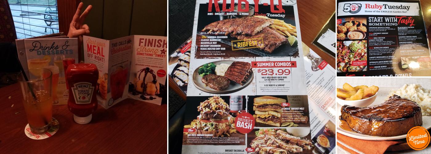 Ruby Tuesday Menu