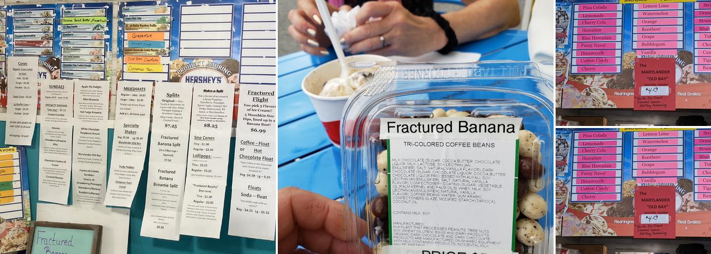 Fractured Banana Double - Dipped Menu