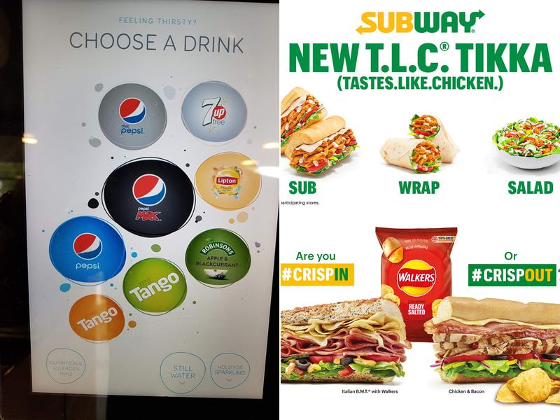 Subway Menu