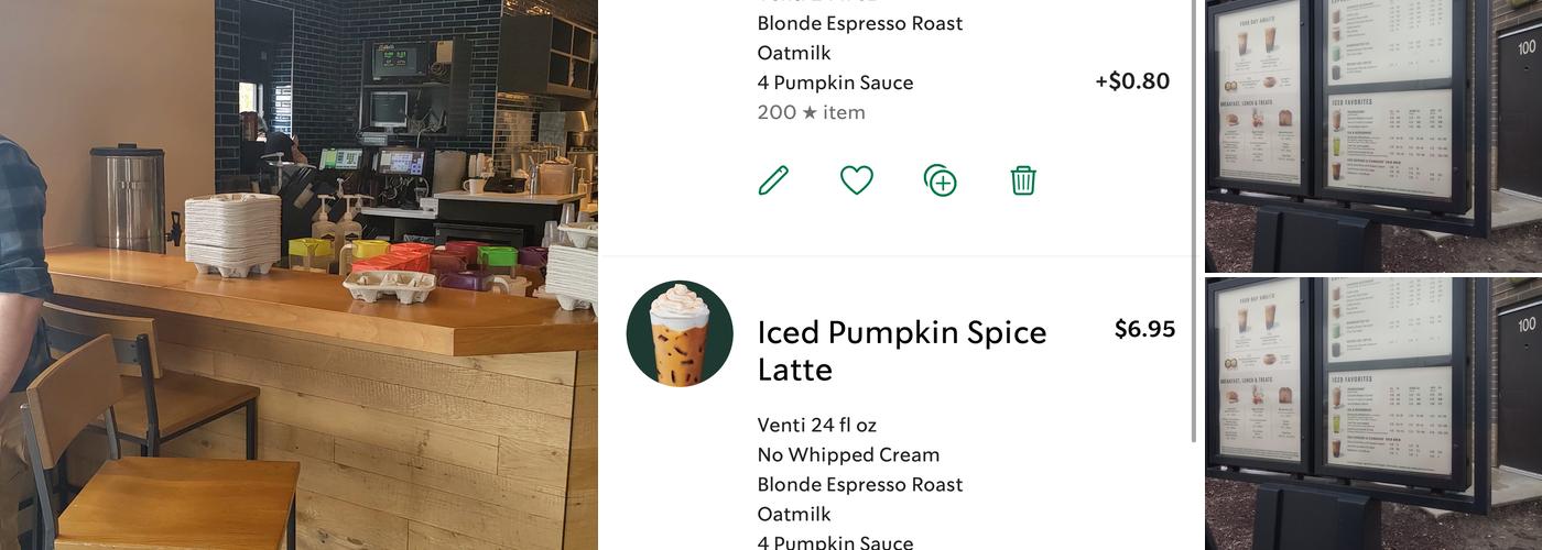 Starbucks Menu