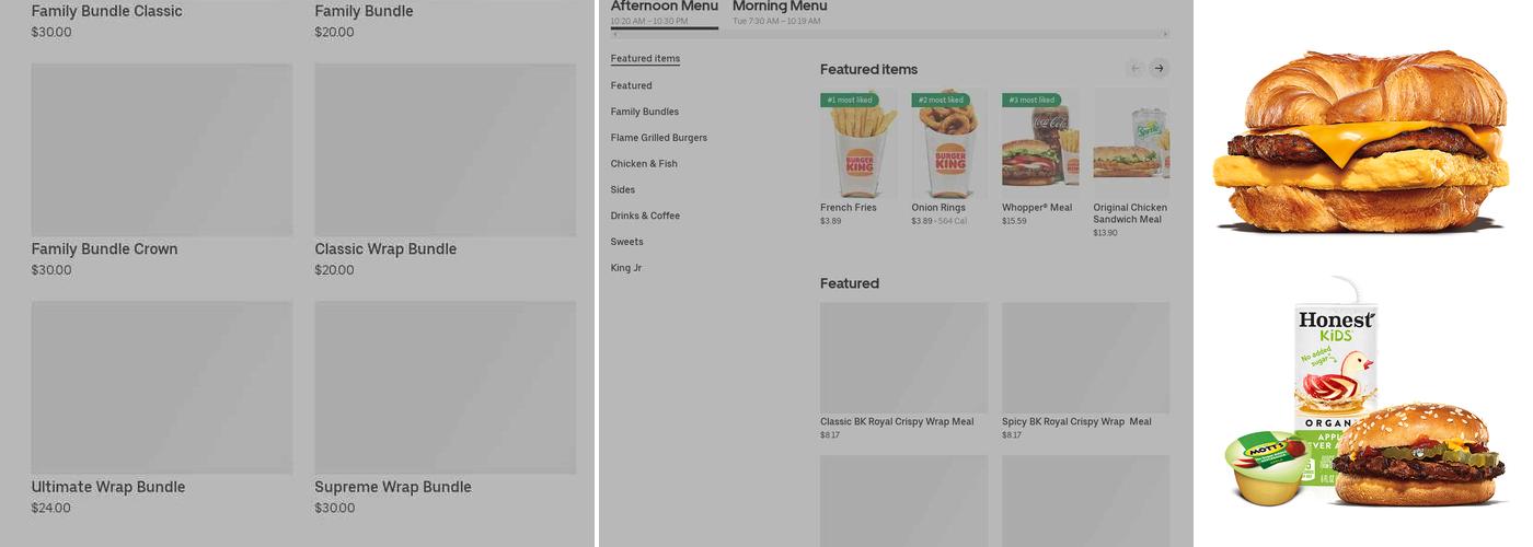 Burger King Menu