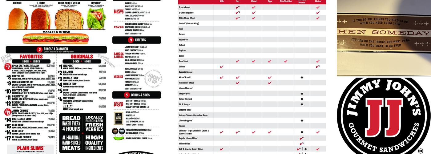 Jimmy John's Menu