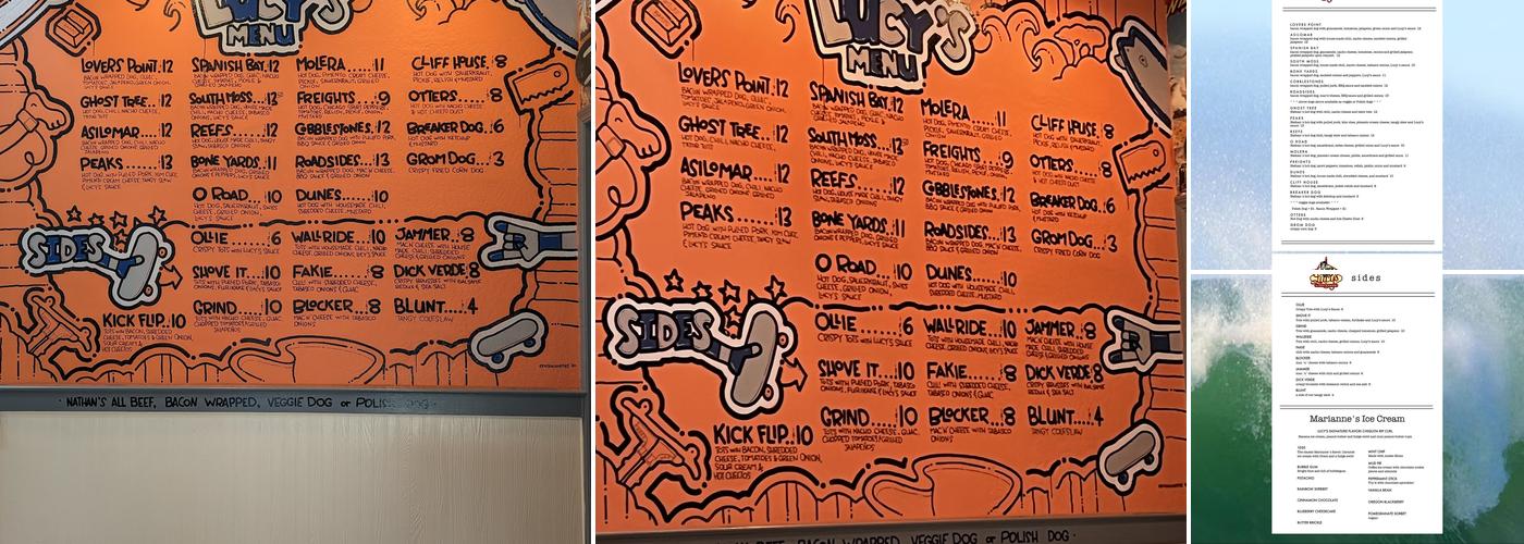 Lucy's on Lighthouse Menu