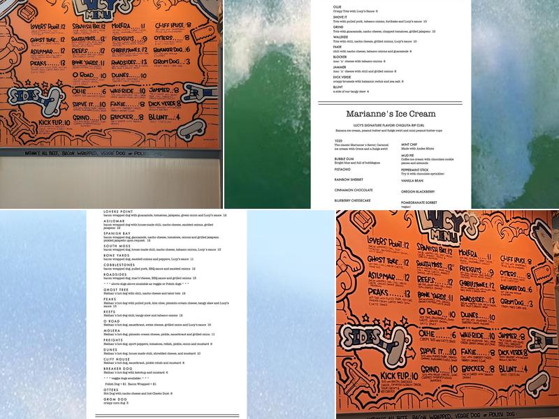 Lucy's on Lighthouse Menu