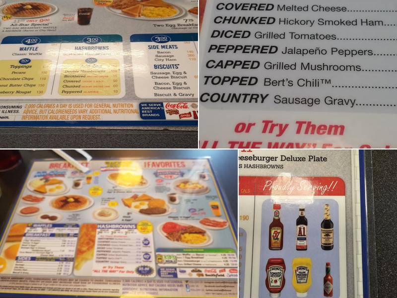 Waffle House Menu