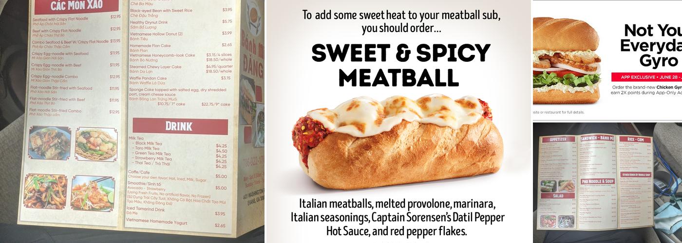 Firehouse Subs Evans Menu