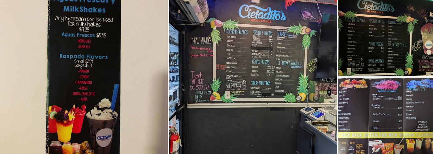 Cieladito’s Menu